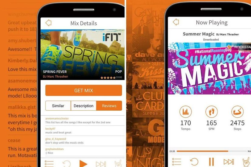 RockMyRun exercise fitness music app