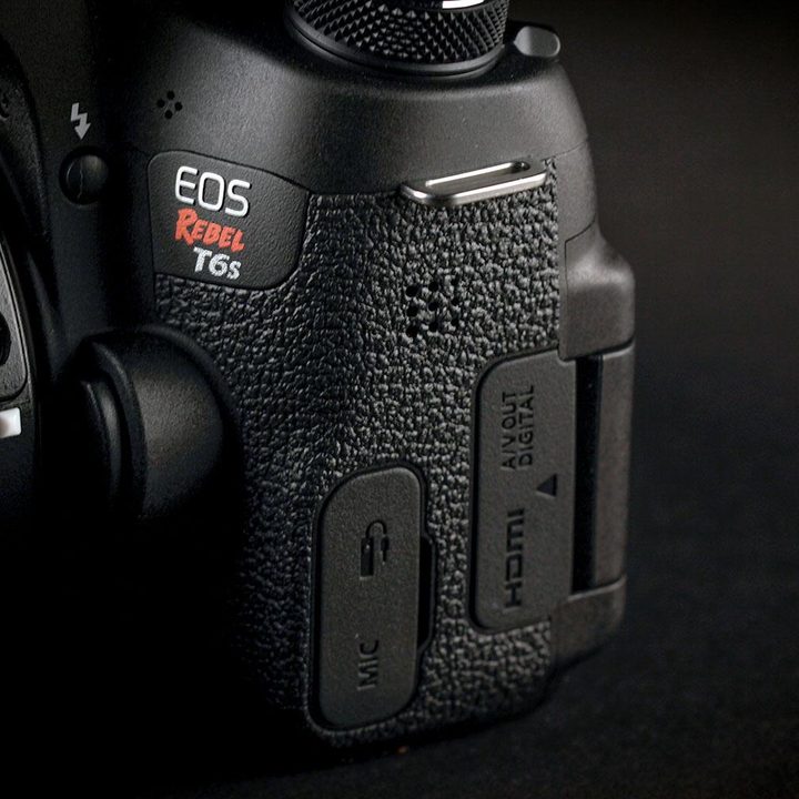 canon eos rebel t6s review side ports