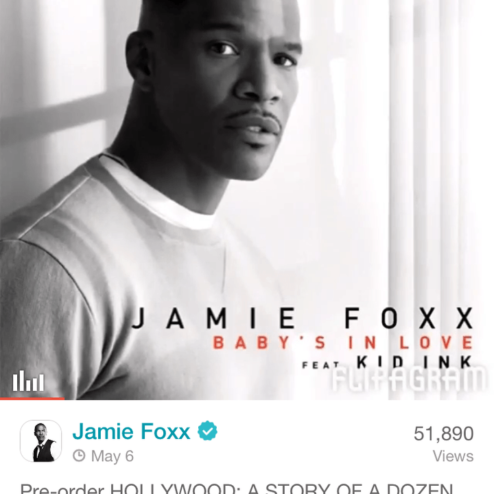 storytelling social network flipagram signs music licensing deals with majors jamie foxx
