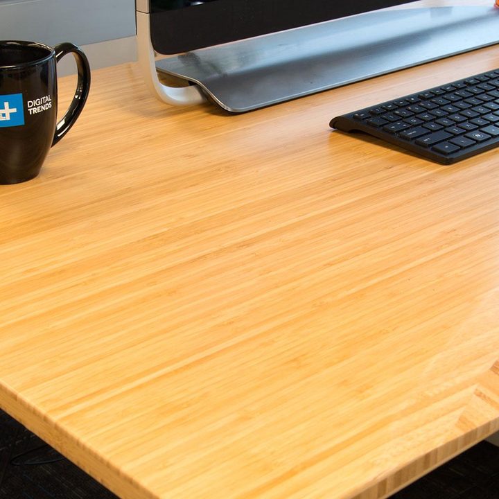 Jarvis Standing Bamboo Desk edge