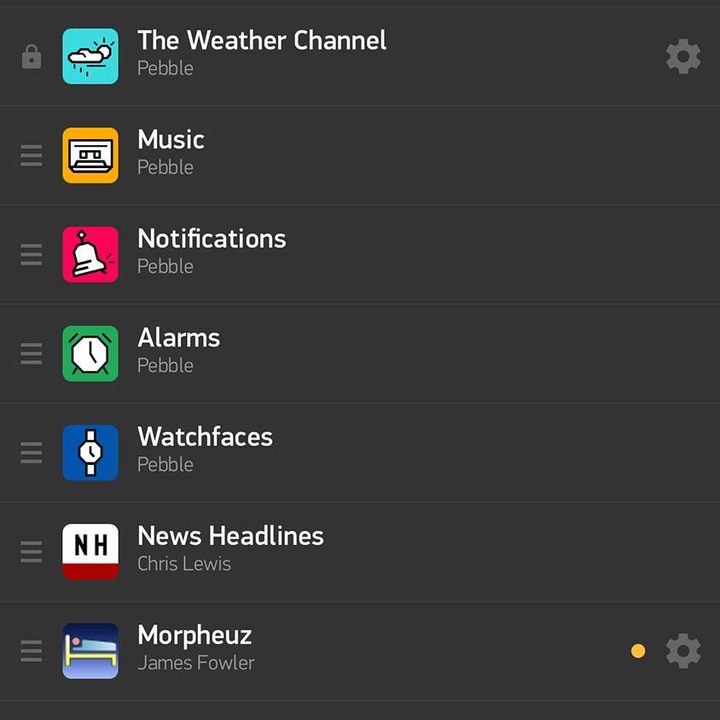 pebble time review app screenshot my
