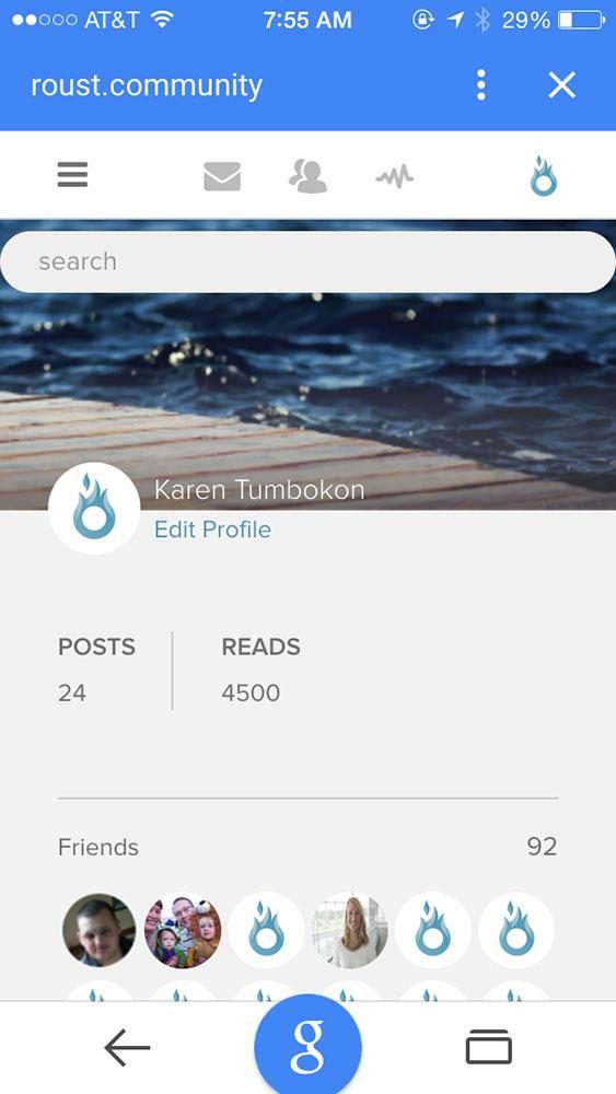 roust social network news and interview mobile screenshot 4