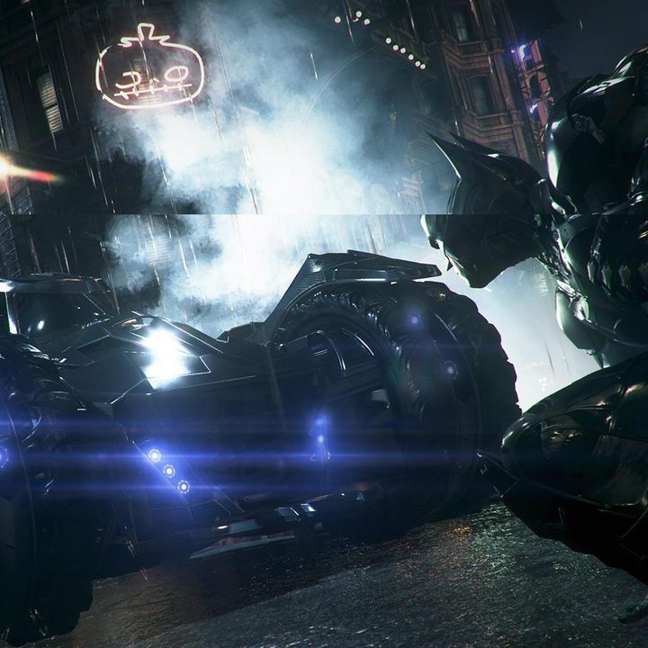 Screen tearing in Batman game.
