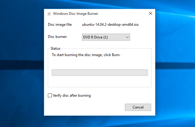 disc burner