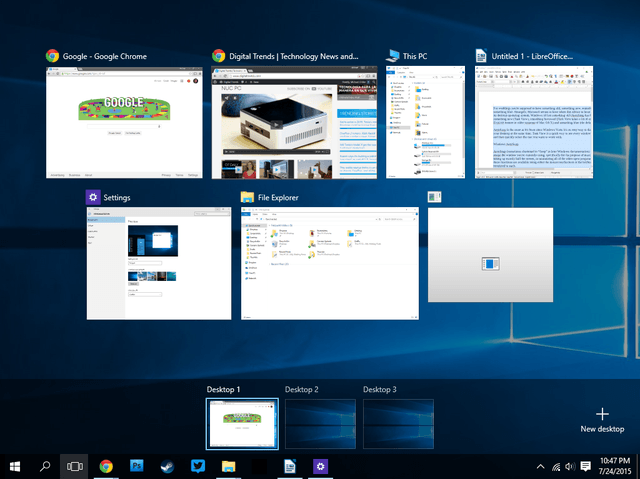 multiple desktop