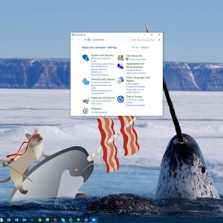 windows 10 control panel