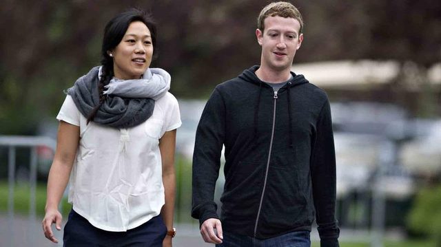 Mark Zuckerberg and Priscilla Chan