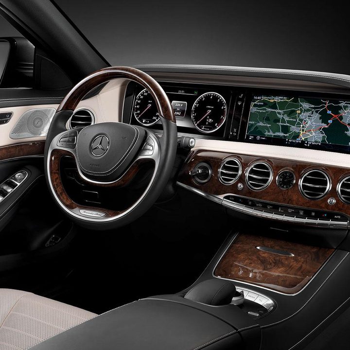2015 Mercedes Benz S550 front interior angle