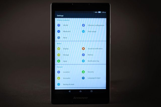 Lenovo TAB 2 A8 settings