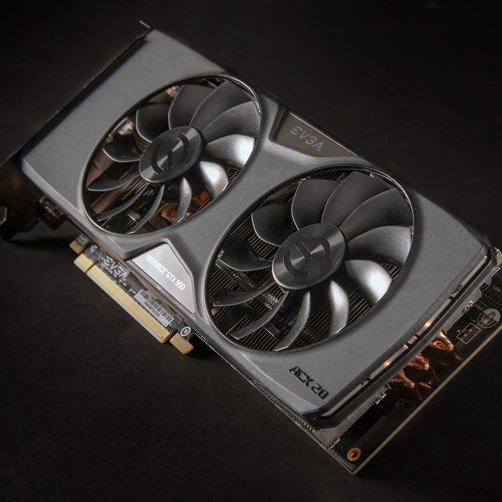 Nvidia GTX 950 back angle