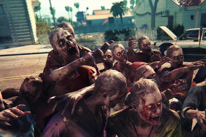 A hoard of bloody zombies.