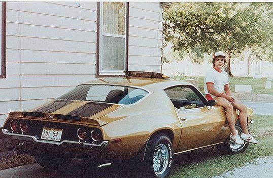 old papa john and camaro