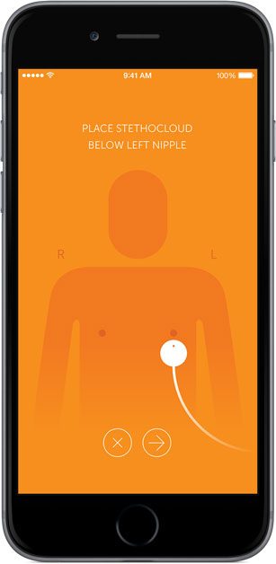 clinicloud smart stethoscope thermometer screen1