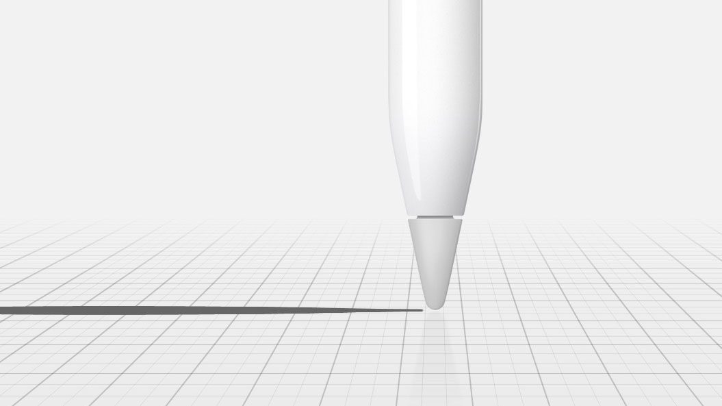 apple ipad pro pencil for artists draw lines of any weight  just apply pressure