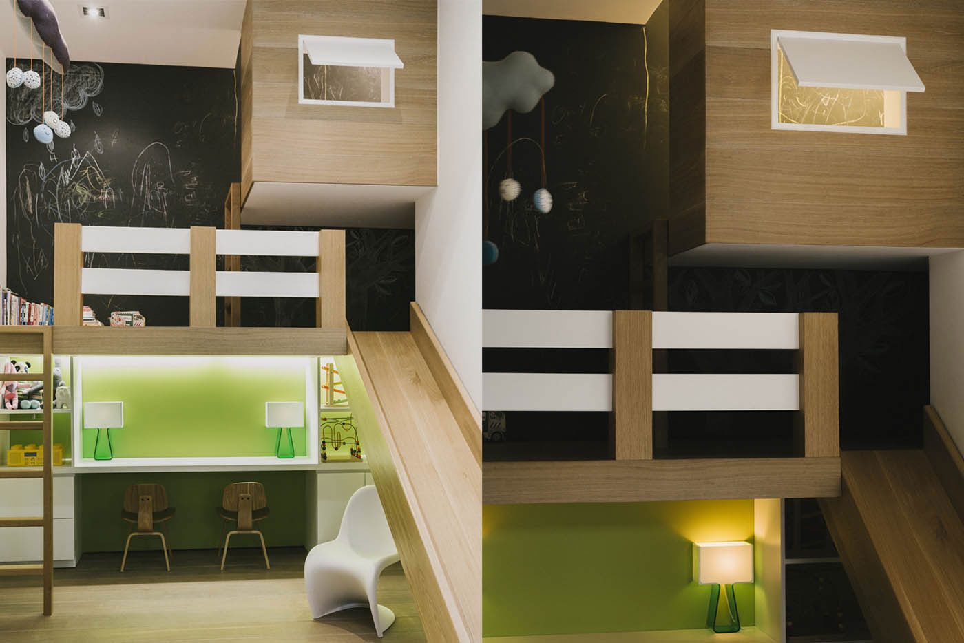 houses with amazing indoor slides prewar loft 16