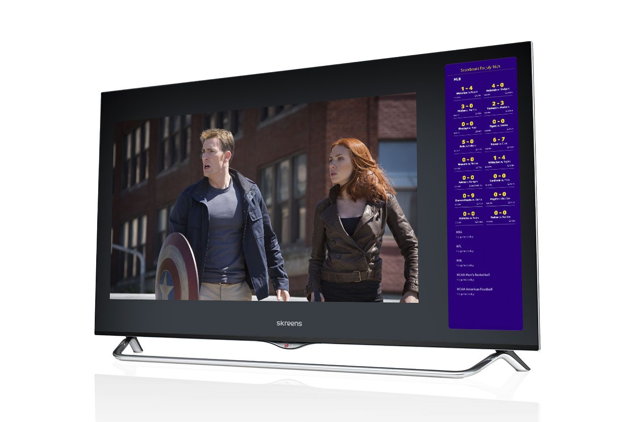 skreenz kickstarter puts multiple sources on tv screen at once skreens