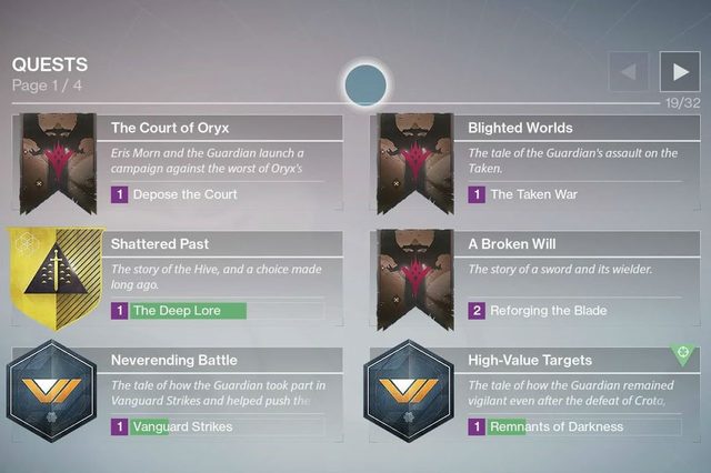 destiny taken king quests