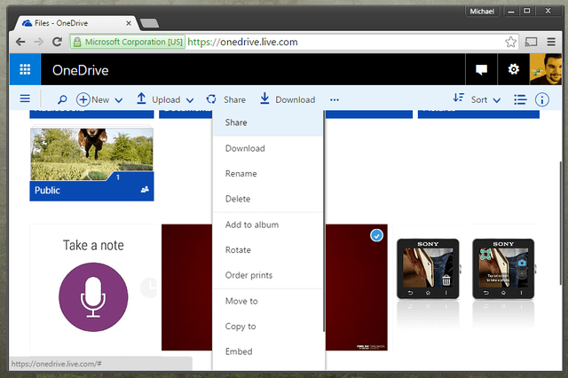 onedrive share