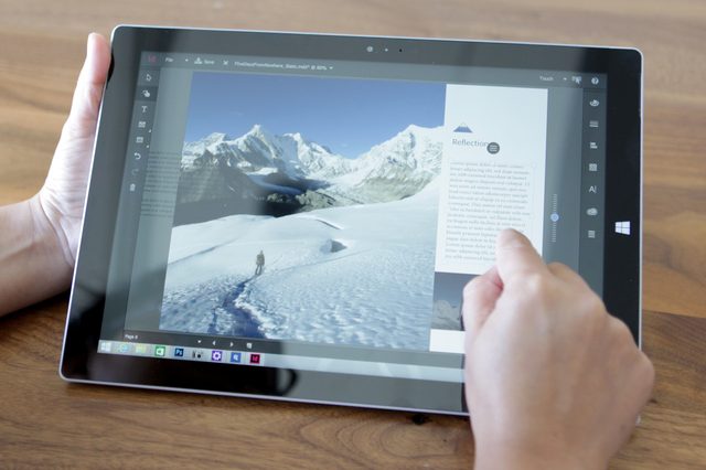 New Touch workspaces for touch-enabled Windows devices.