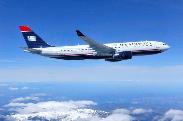 Since we can't show you the offending tweet, here's a lovely photo of a US Airways Airbus A330.