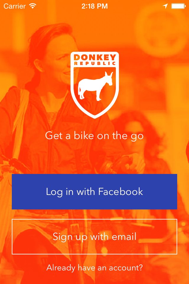 bike rental airdonkey airbnb for bicycles ios simulator screen shot 06 aug 2015 14 18