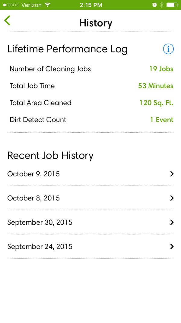 iRobot Roomba 980 Screenshot