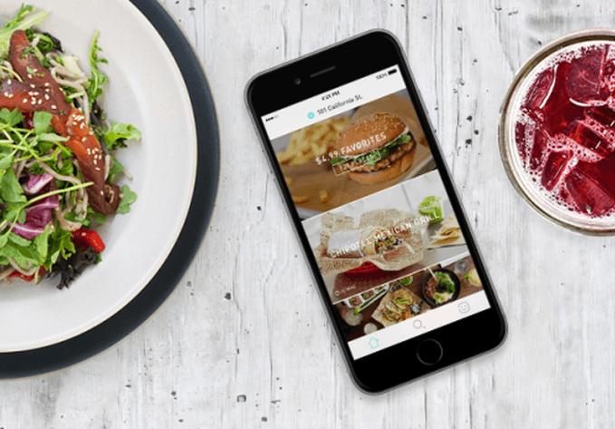 Postmates food delivery app.