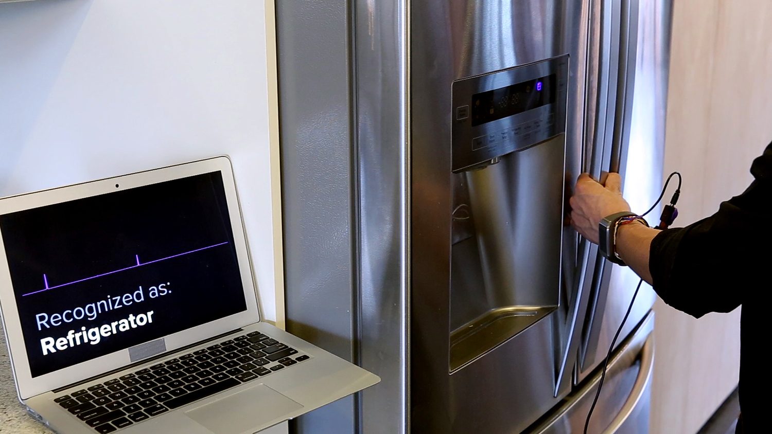 em sense smart watch wearable customizes experience identifies objects disney emsense fridge