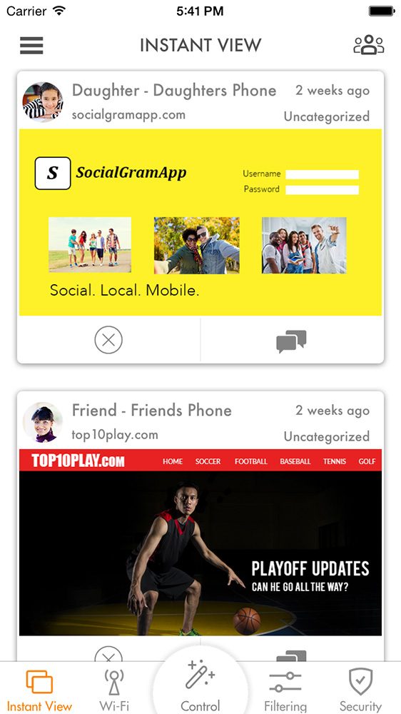 luma smart wifi lumainstantview