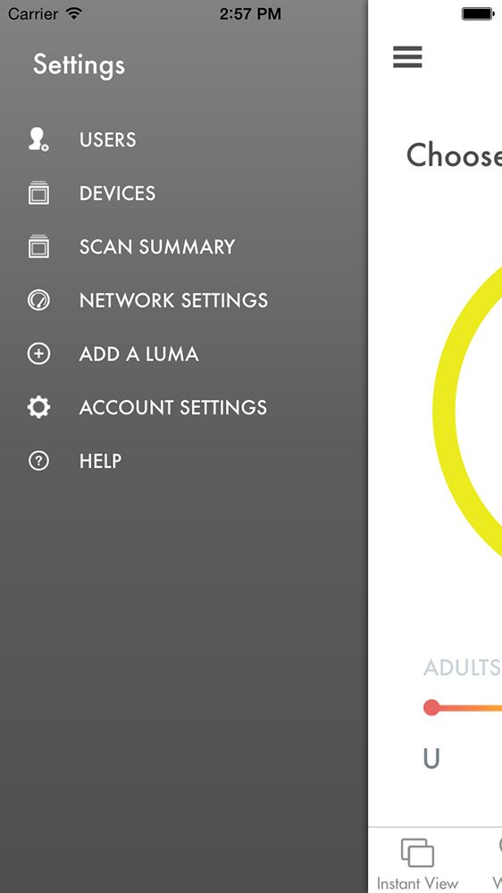 luma smart wifi lumaleftmenu
