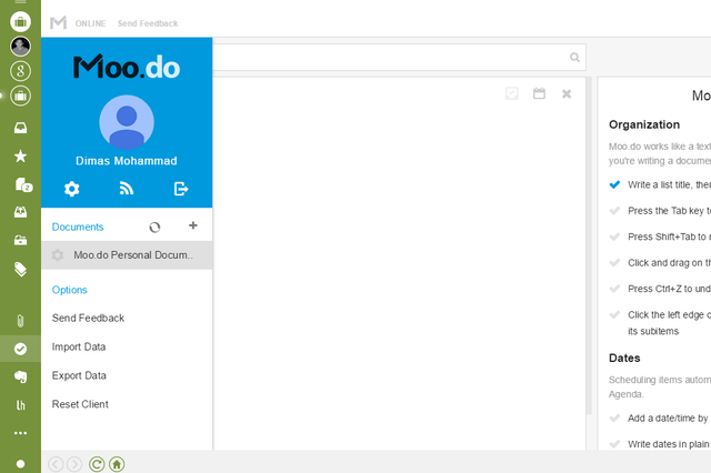 Moo App on Mailbird