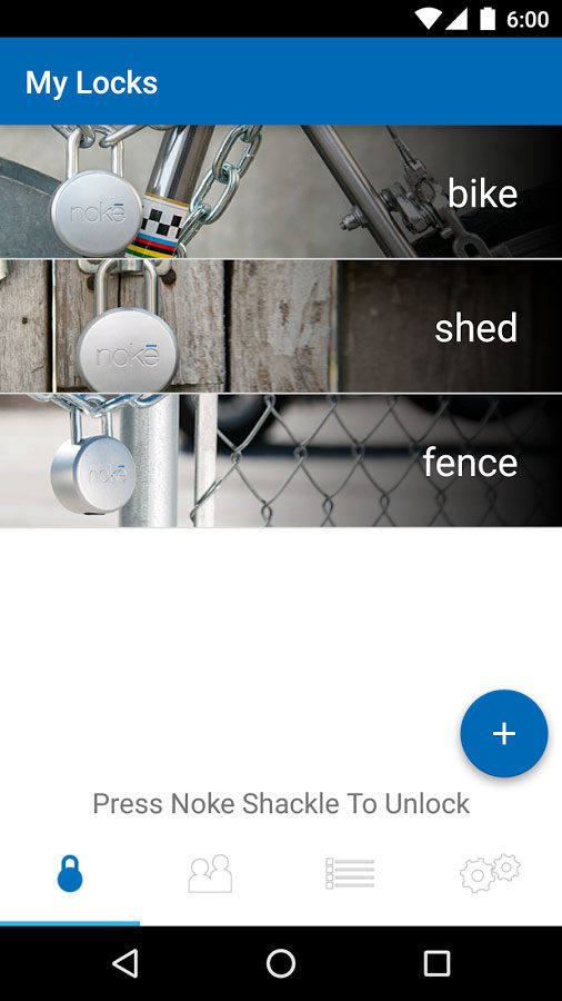 noke bluetooth padlock hands on app 2