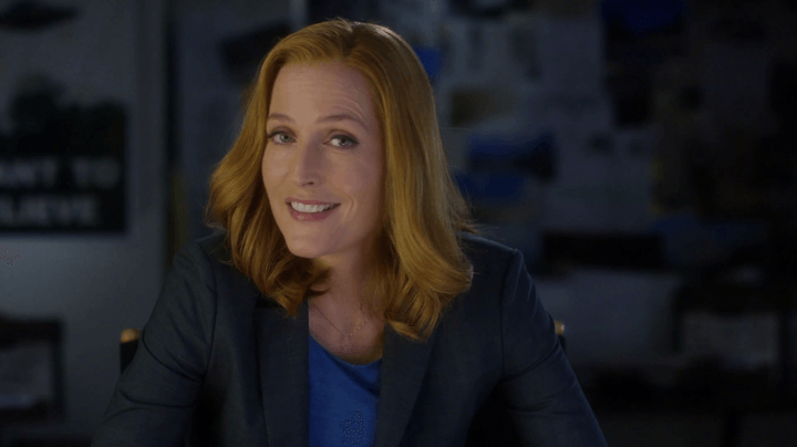 Gillian Anderson in The X-Files.