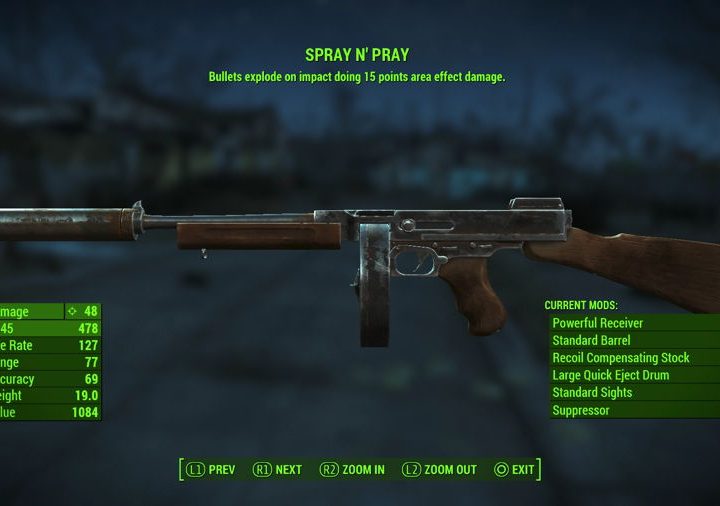 The Spray 'n' Pray weapon from Fallout 4.