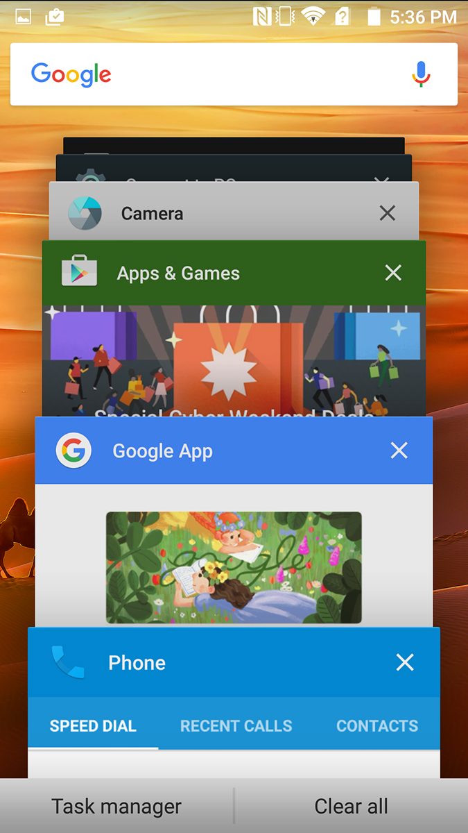 ZTE Axon Screenshot