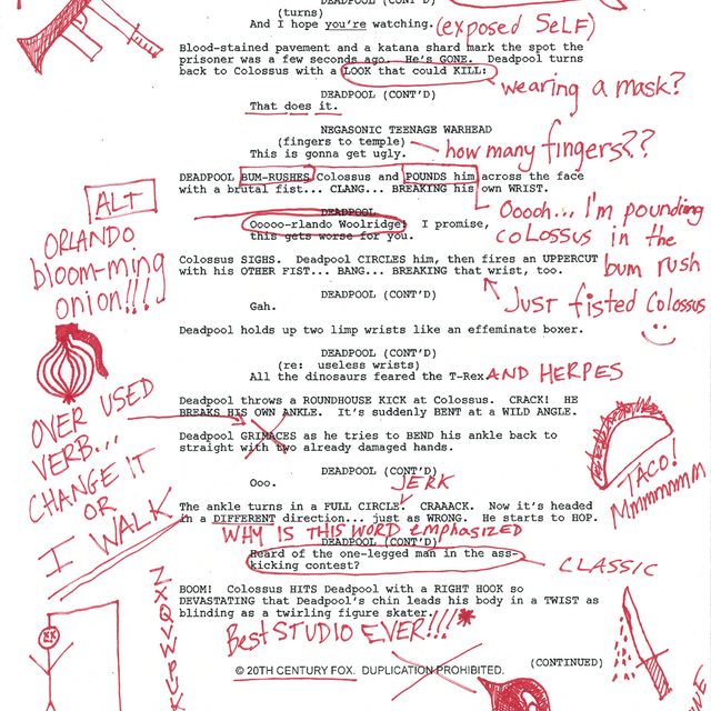 deadpool script