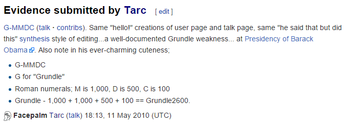 tarc evidence