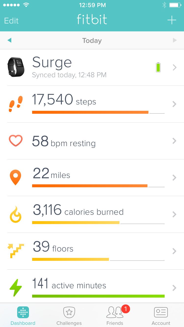 fitbit surge review screen 5