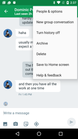 google hangouts 7 update convo 2