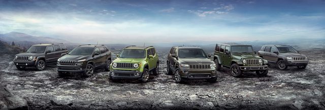 2016 Jeep 75th Anniversary edition full lineup