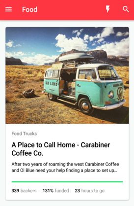 kickstarter app android