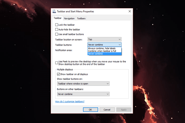 taskbar