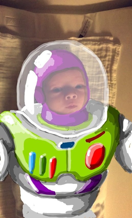 snapdad turns photos of his son into drawings superheroes tumblr nzbfp4pose1qifdqho1 1280
