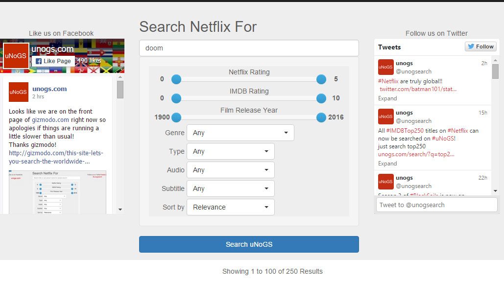 uNoGS search