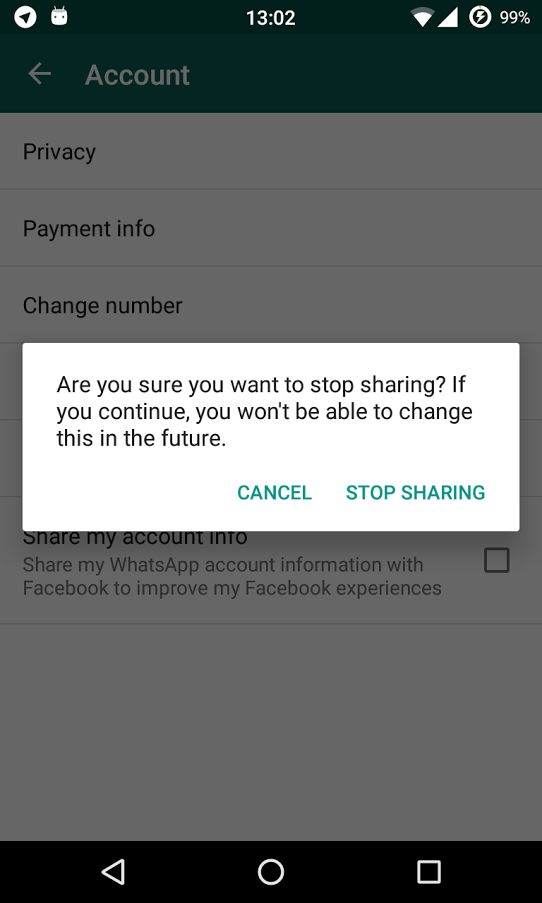 whatsapp facebook beta