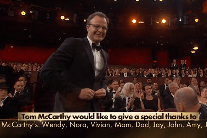 ‘Would like to thank’ ticker