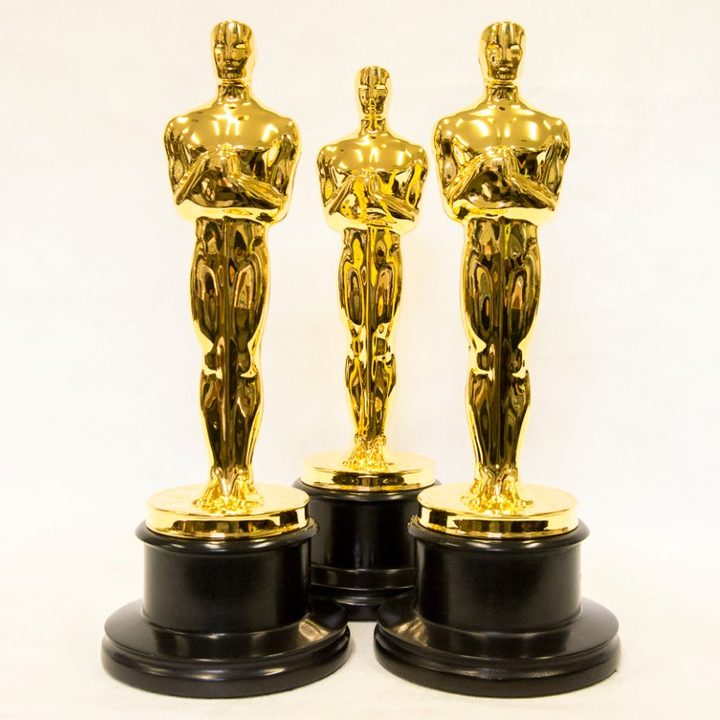 Finished gold plated Oscars