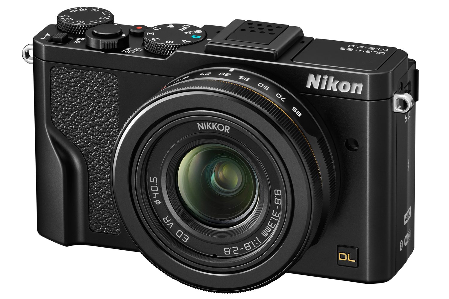 nikon dl series premium cameras 24 85 bk front34l