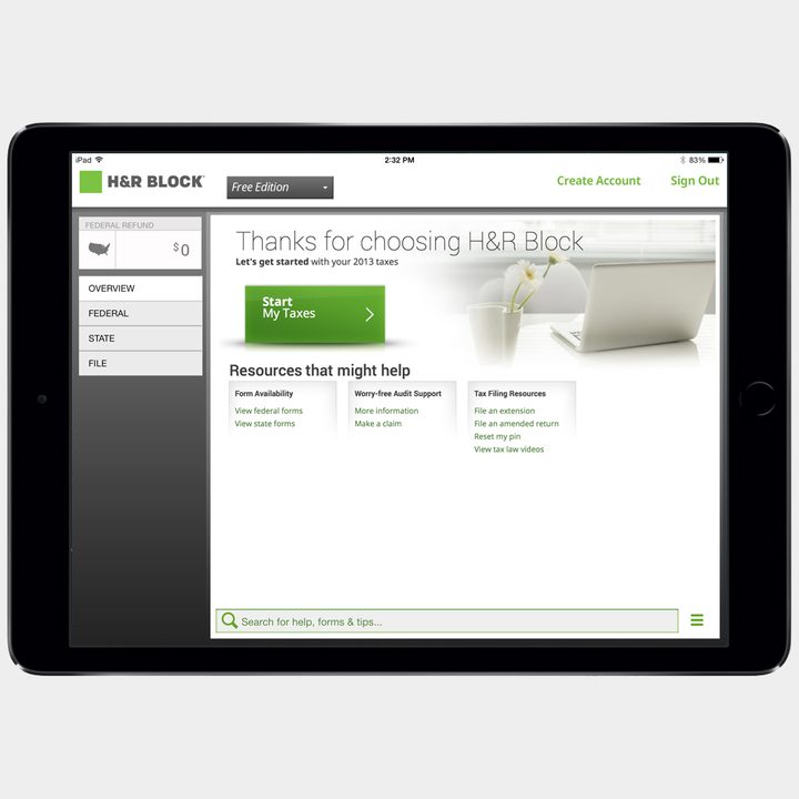 H&R Block Tax Preparation Thumb 2