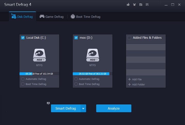 IObit Smart Defrag 4